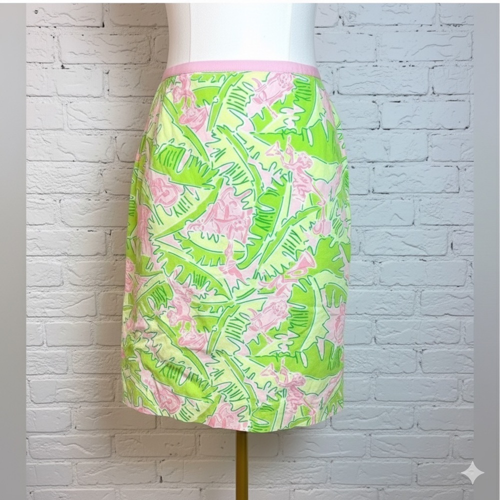 Lilly Pulitzer Musical Monkeys A-Line Skirt